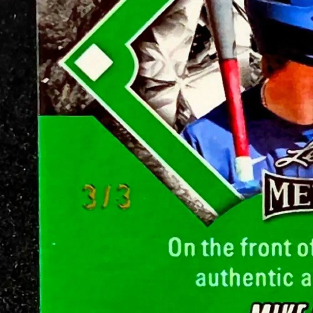 2025 Mike Sirota 3/3 Diamonds in the Rough Auto Los Angeles Dodgers Top Prospect - Picture 2 of 3